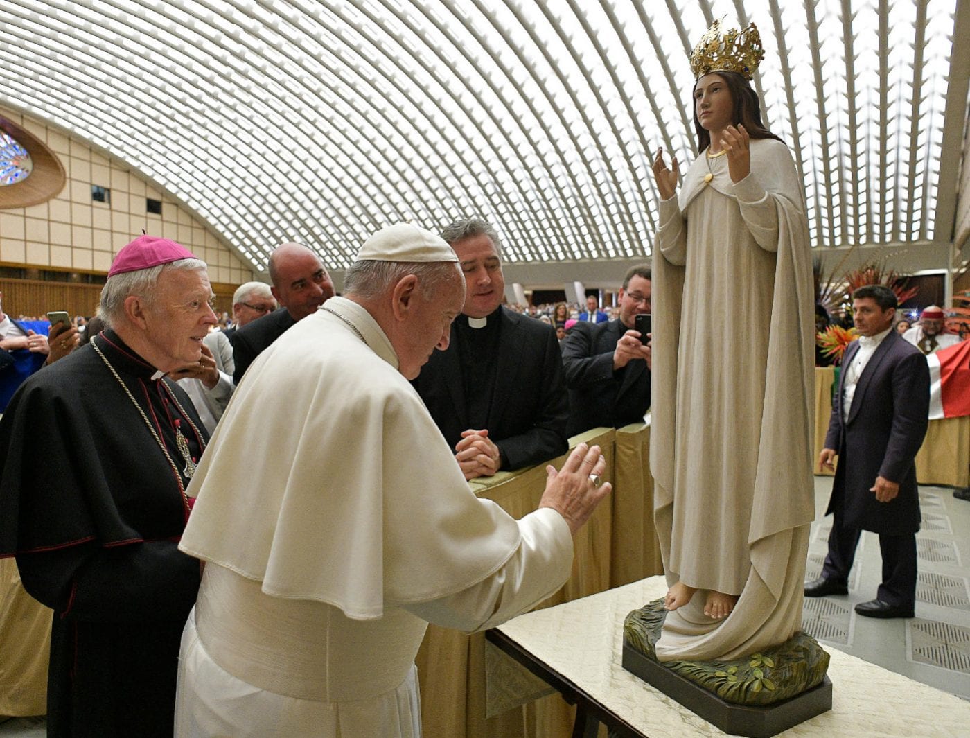 New Processional Statue blessed by Pope Francis Knock Shrine